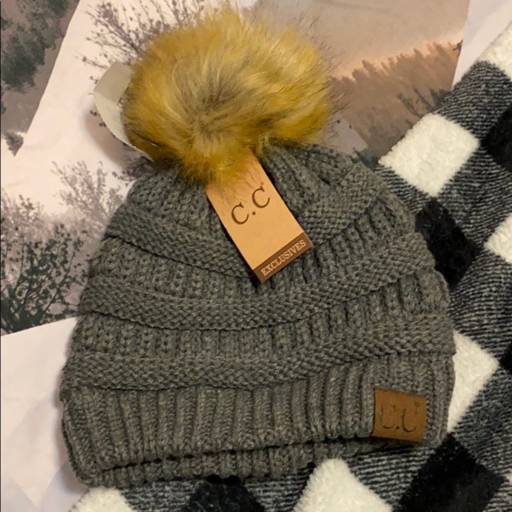 CC pompom beanie